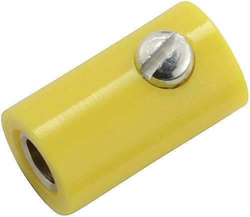 Kahlert Licht Miniatur-Laborbuchse Buchse, gerade Stift-Ø: 2.6 mm Gelb