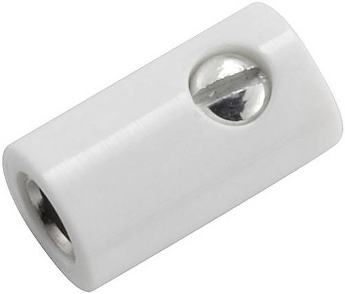 Kahlert Licht Miniatur-Laborbuchse Buchse, gerade Stift-Ø: 2.6 mm Weiß