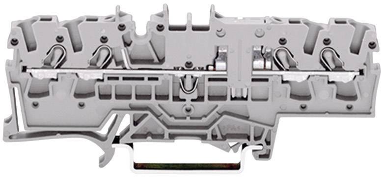 WAGO 2002-1801 Durchgangsklemme 5.20mm Zugfeder Belegung: L Grau