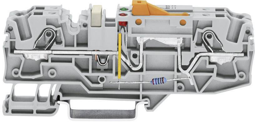 WAGO 2006-1671 Trennklemme 7.50 mm Zugfeder Belegung: L Grau