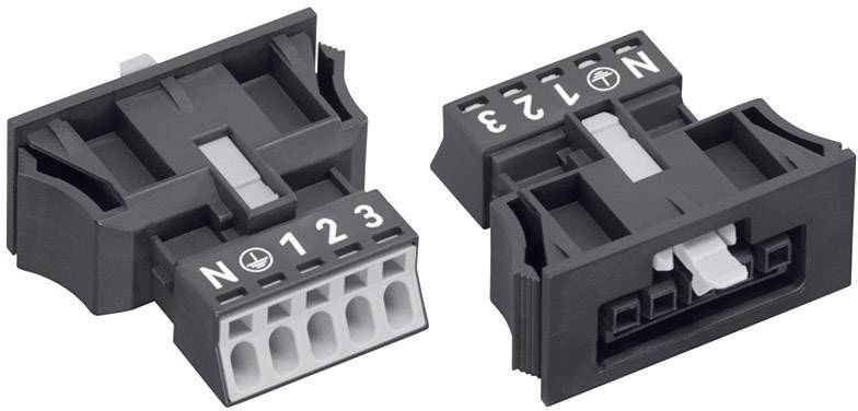 WAGO 890-705 Netz-Steckverbinder WINSTA MINI Buchse, gerade Gesamtpolzahl: 4 + PE 16A Schwarz 1St.