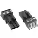 WAGO 890-203 Netz-Steckverbinder WINSTA MINI Buchse, gerade Gesamtpolzahl: 2 + PE 16A Schwarz 1St. WAGO 890-203 Netz-Steckverbinder WINSTA MINI Buchse, gerade Gesamtpolzahl: 2 + PE 16A Schwarz 1St.