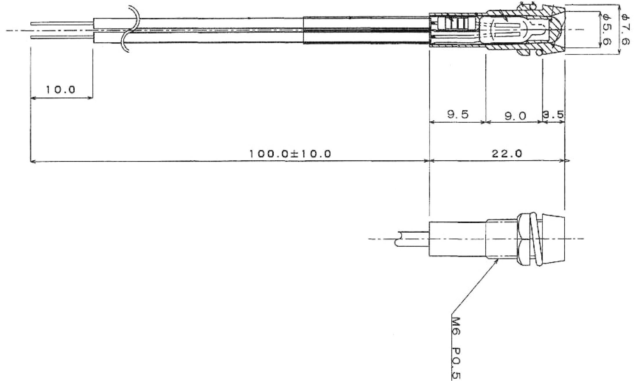 Sedeco Standard Signalleuchte mit Leuchtmittel Rot 1St.