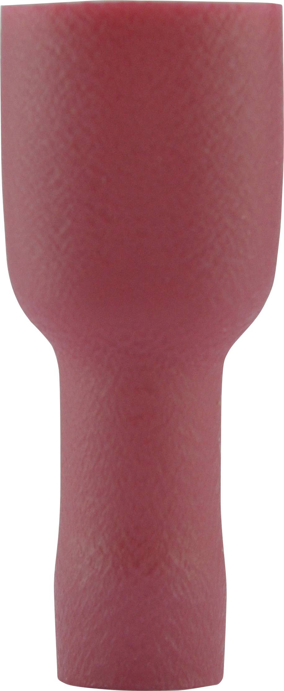 Vogt Verbindungstechnik 3944S Flachsteckhülse Steckbreite: 6.3 mm Steckdicke: 0.8 mm 180 ° Vollisoliert Rot 1 St.