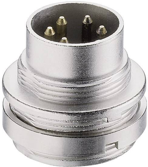Lumberg SFV 60 DIN-Rundsteckverbinder Stecker, Einbau vertikal Polzahl: 6 Silber 1St.