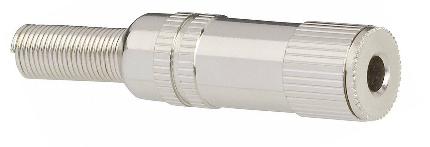 BKL Electronic 1108009 Klinken-Steckverbinder 3.5mm Buchse, gerade Polzahl: 2 Mono Silber