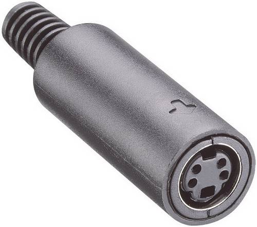 Lumberg MJ-372/8 DIN-Rundsteckverbinder Buchse, gerade Polzahl: 8 Schwarz