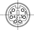 Lumberg MJ-372/6 DIN-Rundsteckverbinder Buchse, gerade Polzahl: 6 Schwarz