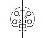 Lumberg TM 0508 A/4 Miniatur-DIN-Rundsteckverbinder Buchse, Einbau horizontal Polzahl: 4 Schwarz