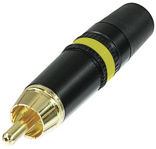 Rean AV NYS373-4 Cinch-Steckverbinder Stecker, gerade Polzahl: 2 Schwarz, Gelb