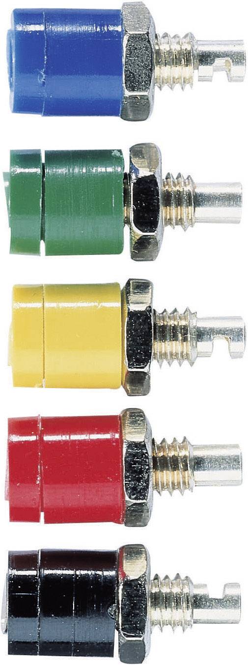 Schnepp BU 2400 Miniatur-Laborbuchse Buchse, Einbau vertikal Stift-Ø: 2 mm Schwarz