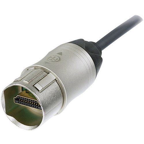 Neutrik HDMI Anschlusskabel HDMI-A Stecker, HDMI-A Stecker 1.00m Nickel NKHDMI-1 montierbar HDMI-Kabel
