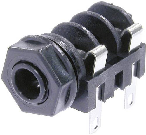 Neutrik NMJ4HF-S Klinken-Steckverbinder 6.35 mm Buchse, Einbau horizontal Polzahl: 2 Mono Schwarz 1