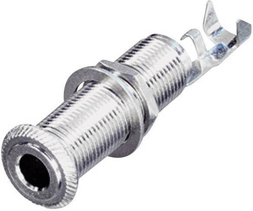 Rean AV NYS2202 Klinken-Steckverbinder 6.35 mm Buchse, Einbau horizontal Polzahl: 2 Mono Silber 1 S