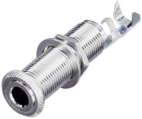 Rean AV NYS221 Klinken-Steckverbinder 6.35 mm Buchse, Einbau horizontal Polzahl: 3 Stereo Silber 1