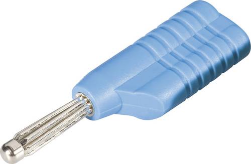 Schnepp S 4041 S Büschelstecker Stecker, gerade Stift-Ø: 4 mm Blau
