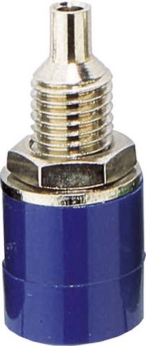 TRU Components Laborbuchse Buchse, Einbau vertikal Stift-Ø: 4 mm Blau