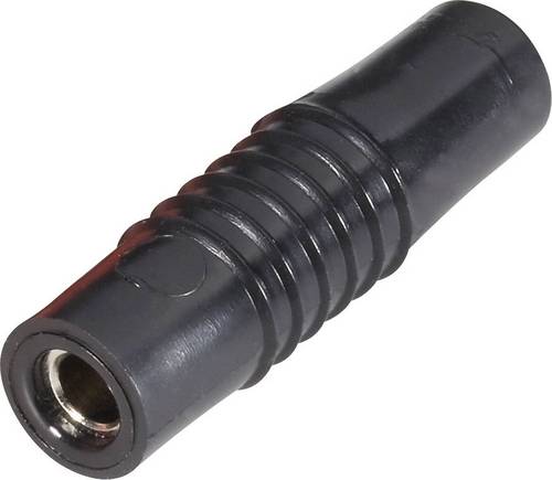 Schnepp KP 4000 L Jack Socket Plug Straight 4mm Pin Black 1 piece