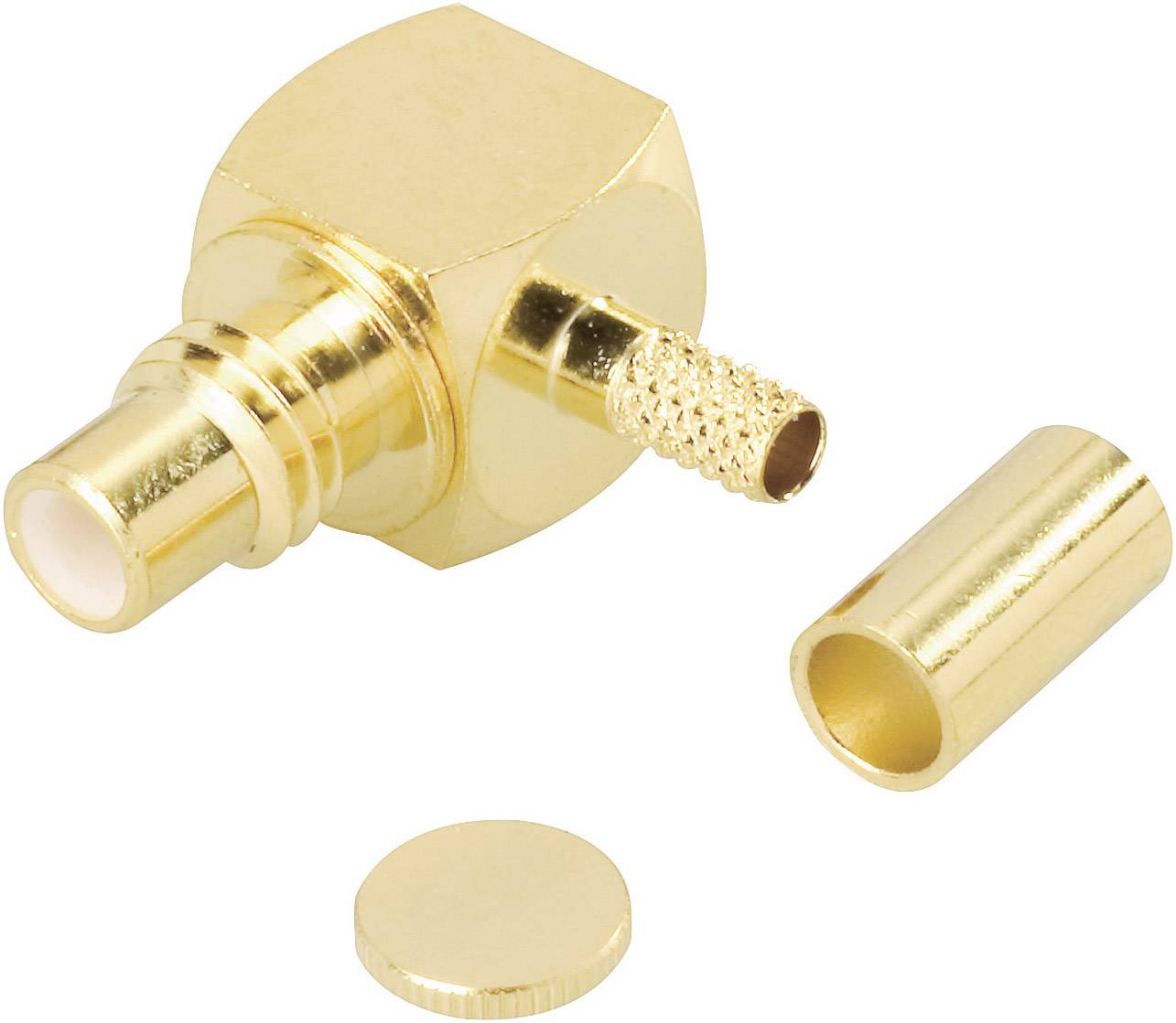 BKL Electronic 414040 414040 SMC-Steckverbinder Stecker, gewinkelt 75Ω 1St.