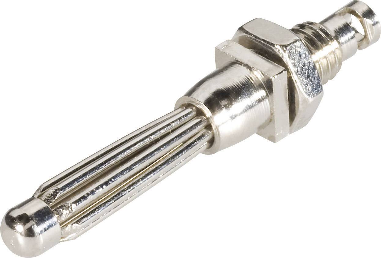 Schnepp EBBST Büschelstecker Stecker, Einbau vertikal Stift-Ø: 4 mm Silber