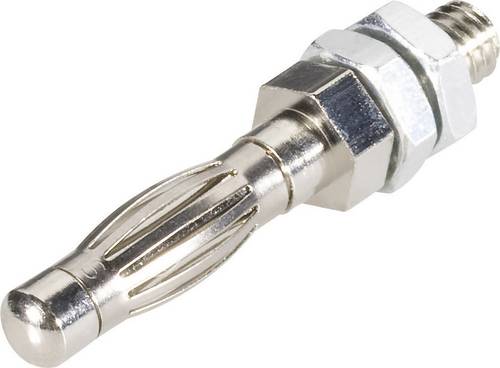 Schnepp EBFKST Lamellenstecker Stecker, Einbau vertikal Stift-Ø: 4 mm Silber