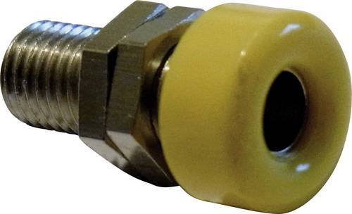 Schnepp Laborbuchse Buchse, Einbau vertikal Stift-Ø: 4 mm Gelb