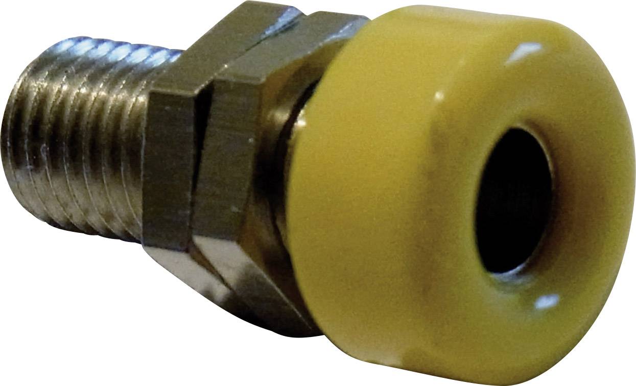 Schnepp Laborbuchse Buchse, Einbau vertikal Stift-Ø: 4mm Gelb