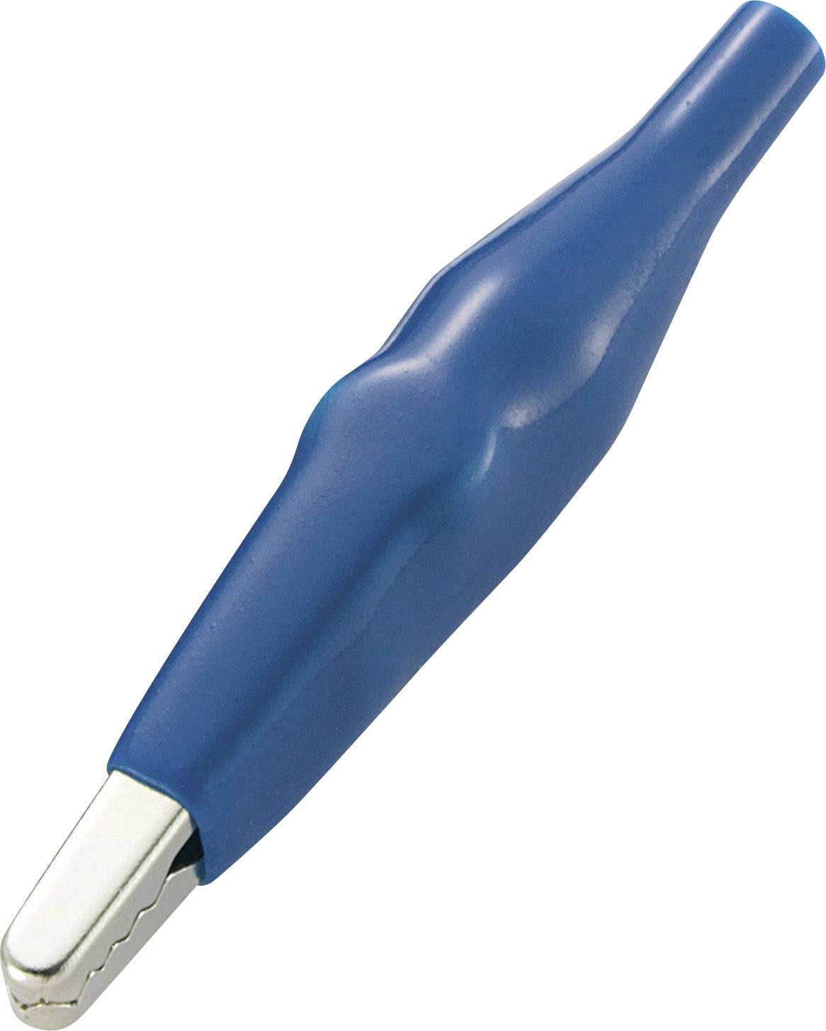 KSS ACR1BE Krokodilklemme Blau Klemmbereich max.: 3 mm Länge: 35 mm 1 St.