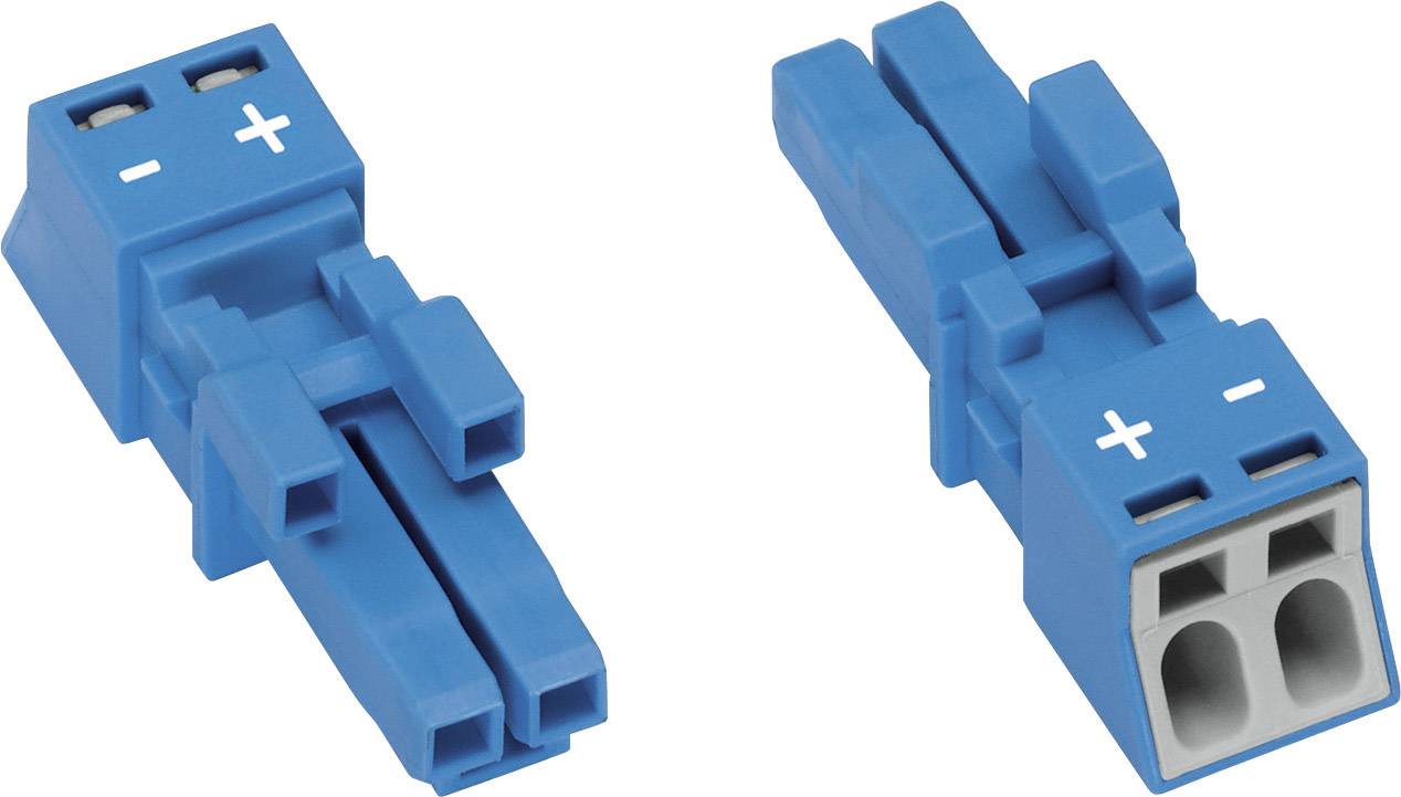 WAGO 890-1102 Netz-Steckverbinder WINSTA MINI Buchse, gerade Gesamtpolzahl: 2 16A Blau 1St.