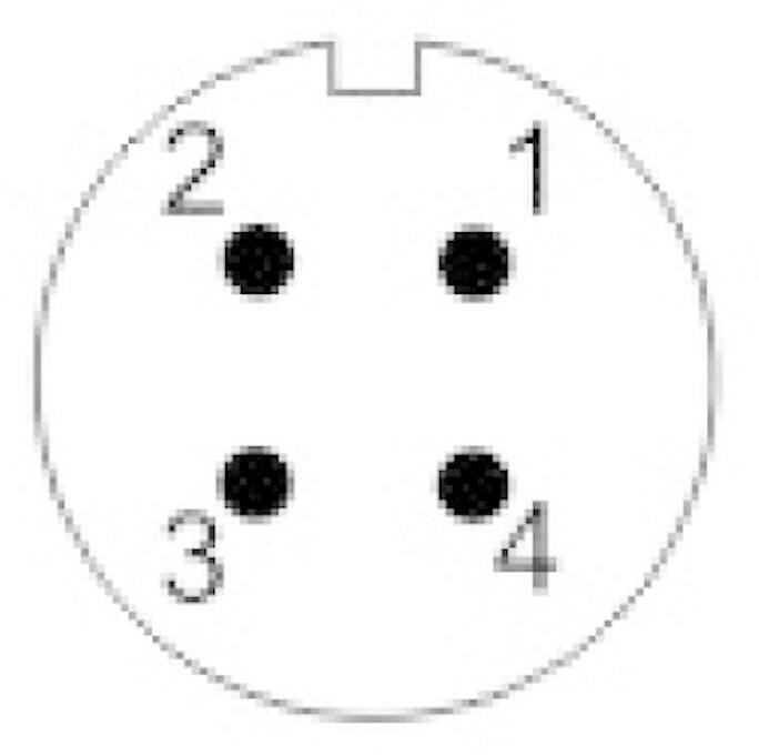Weipu SP1312 / S 4 Rundstecker Buchse, Einbau Gesamtpolzahl: 4 Serie (Rundsteckverbinder): SP13