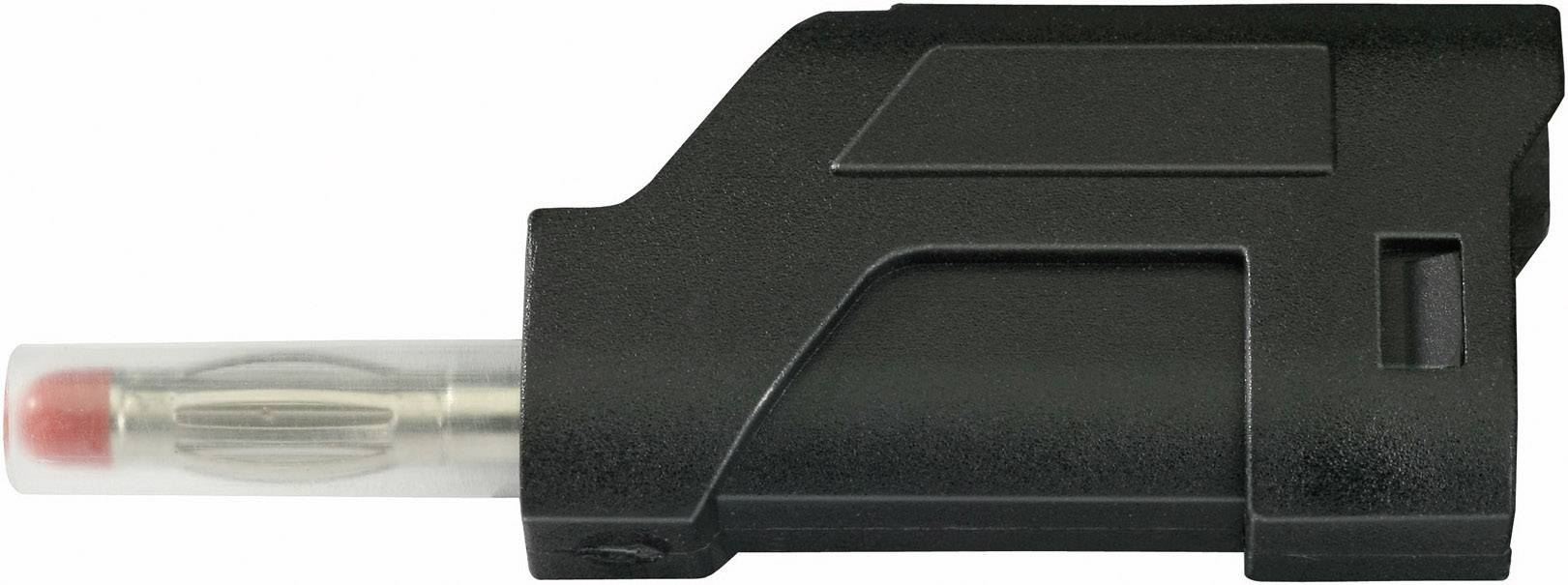 TRU Components TC-R8-104 B Lamellenstecker Stecker, gerade Stift-Ø: 4mm Schwarz