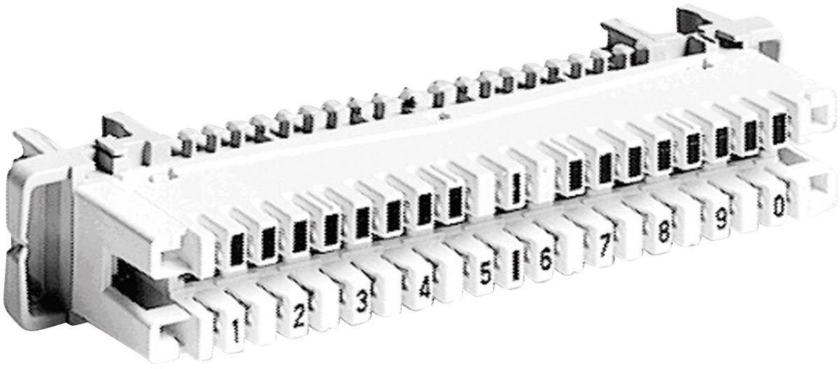 ADC Krone 6089 1 121-01 LSA-PLUS<sup>®</sup>-Leisten Baureihe 2 Trennleiste mit Farbcode 10 Doppeladern Weiß Inhalt: 1St.