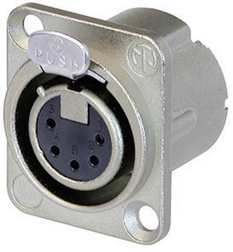 Neutrik NC5FD-LX XLR-Steckverbinder Flanschbuchse, Kontakte gerade Polzahl: 5 Silber 1 St.