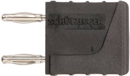 Schützinger KURZ 10 - 2 IG M / SW Verbindungsstecker Schwarz Stift-Ø: 2mm Stiftabstand: 10mm 1St.