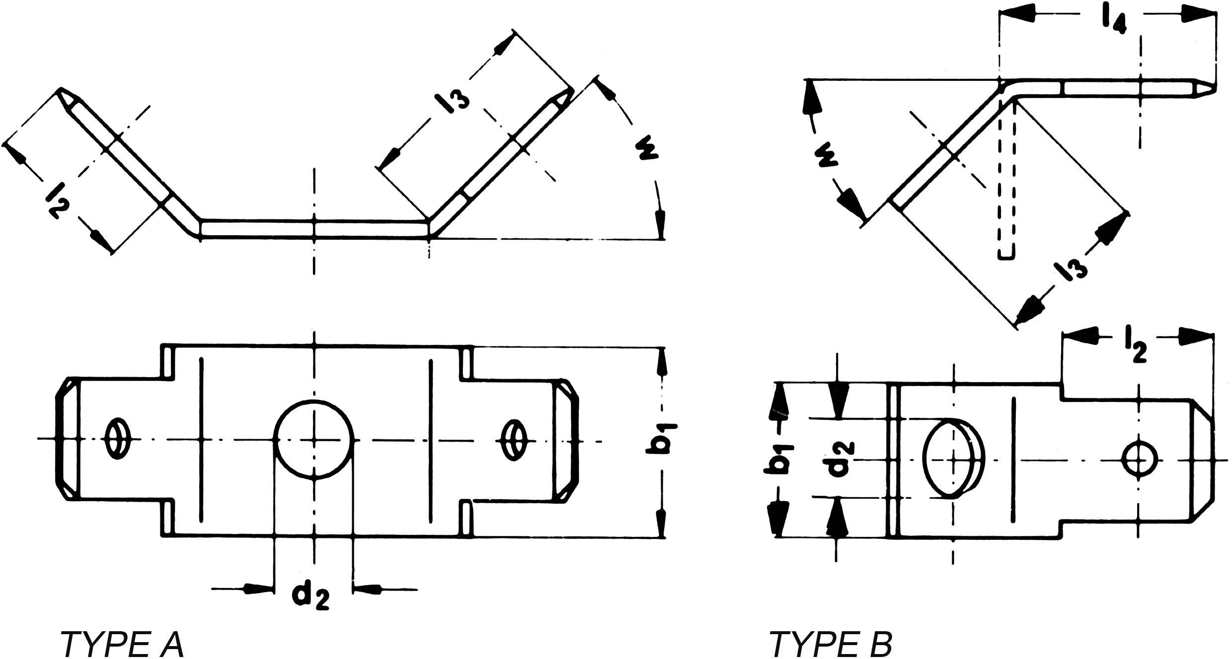 Klauke 2045 Steckzunge Steckbreite: 6.3 mm Steckdicke: 0.8 mm 45 ° Unisoliert Metall