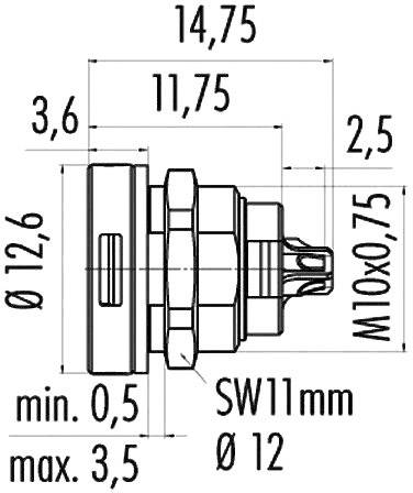 Binder 09-4712-00-04 Rundstecker Buchse, Einbau Gesamtpolzahl: 4 Serie (Rundsteckverbinder): 420 1St.
