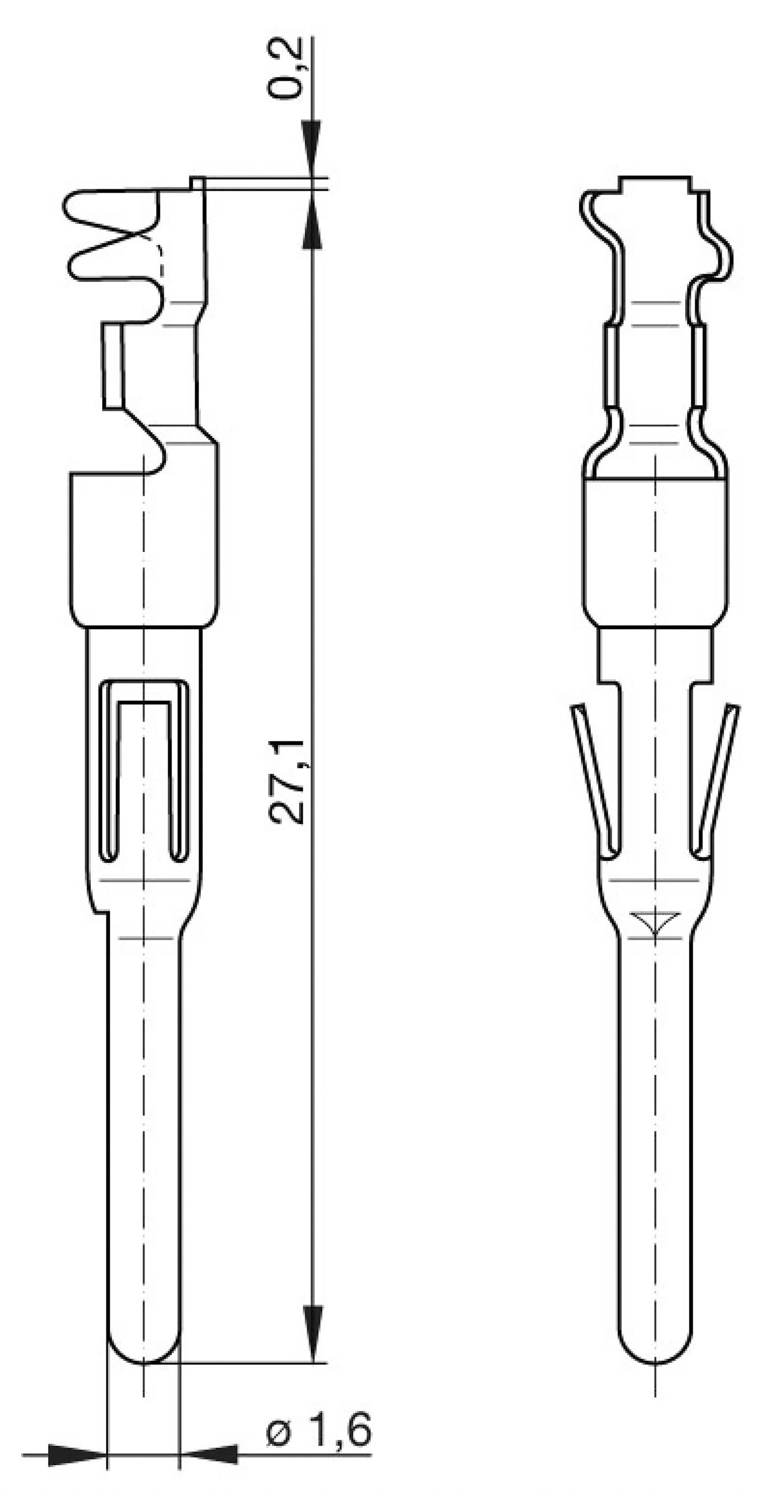 Hirschmann 733 384-021-1 Crimpkontakt RSC Stecker, gerade 10A Silber