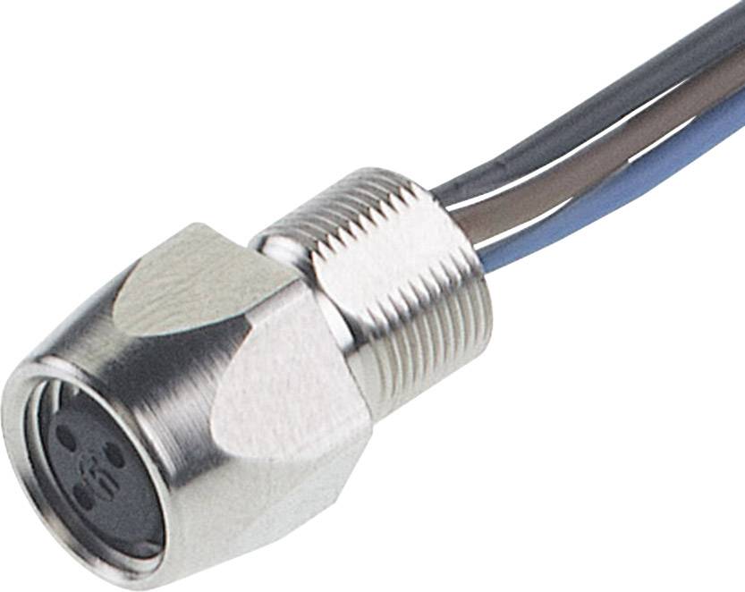 Hirschmann 935 980-000 Sensor-/Aktor-Einbausteckverbinder M8 Buchse, Einbau 0.50m Polzahl Sensoren: 3 1St.
