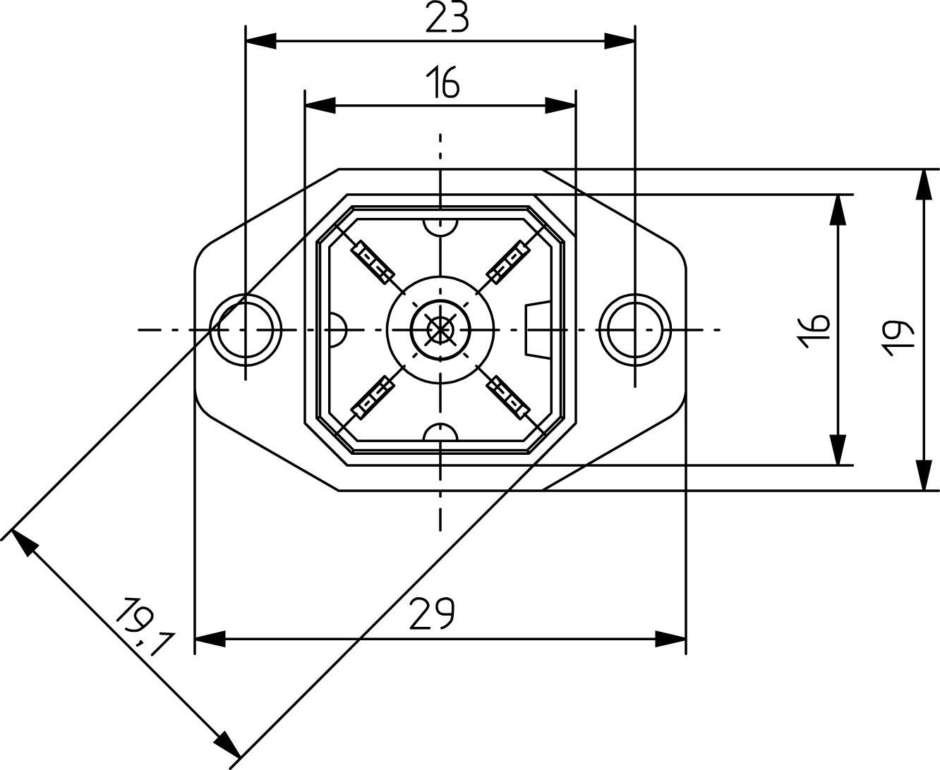 Hirschmann Aufbaustecker mit Flansch und Lötkontakten Grau G 4A 5M Pole:4 932 092-106-1 Inhalt