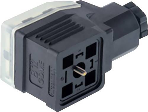 Hirschmann Leitungsdose, Elektronikeinsatz montierbar Schwarz GDME 2011 Pole:2 + PE 933 029-100-1 I