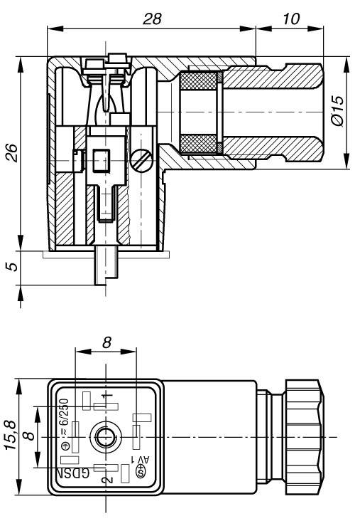 Hirschmann GDSN 307 SW RECHTECKSTECKVER Schwarz GDSN 307 Pole:3 + PE 933 023-100-200 Inhalt
