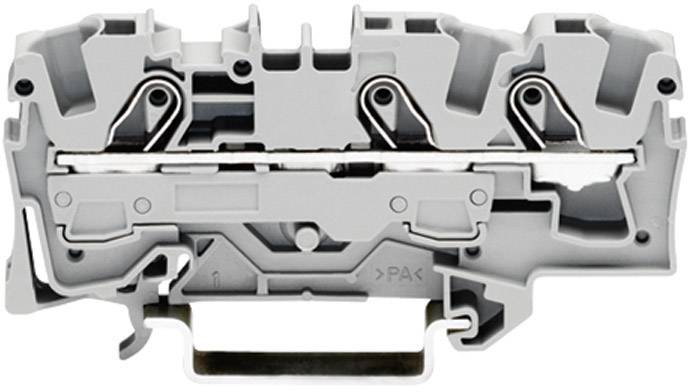 WAGO 2006-1301 Durchgangsklemme 7.50mm Zugfeder Belegung: L Grau