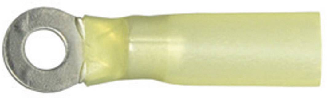 Vogt Verbindungstechnik 3664ah Ringkabelschuh mit Schrumpfschlauch Querschnitt (max.)=6mm² Loch-Ø=8.4mm Teilisoliert Gelb