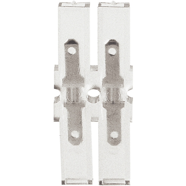 Klauke 8102 Flachsteckverbinder Steckbreite: 2.8mm Steckdicke: 0.8mm 180° Vollisoliert Transparent