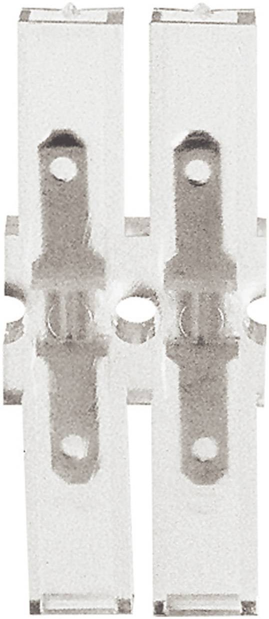 Klauke 810eckzunge Steckbreite: 2.8mm Steckdicke: 0.8mm 180° Vollisoliert Transparent