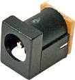 Cliff DC-9A Niedervolt-Steckverbinder Buchse, Einbau vertikal 4mm 2.5mm