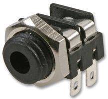 Cliff FCR1281 Klinken-Steckverbinder 3.5mm Buchse, Einbau horizontal Polzahl: 2 Mono Schwarz 1St.