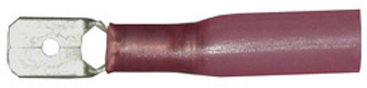 Vogt Verbindungstechnik 3910h Flachstecker mit Schrumpfschlauch Steckbreite: 6.3 mm Steckdicke: 0.8 mm 180 ° Teilisoliert Rot 1 St.