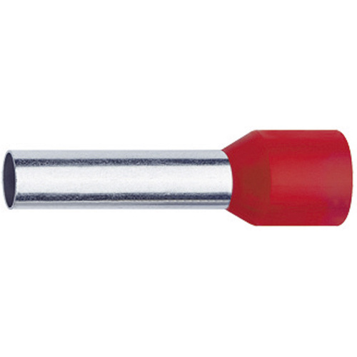 Klauke 1718 Aderendhülse 1mm² Teilisoliert Rot 1000St.
