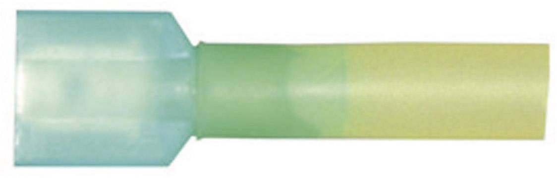 Vogt Verbindungstechnik 3970sh Flachstecker mit Schrumpfschlauch Steckbreite: 6.3mm Steckdicke: 0.8mm 180° Vollisoliert Blau